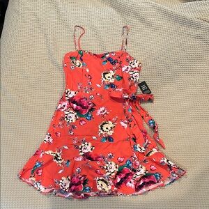 Express Floral Coral Women’s Dress